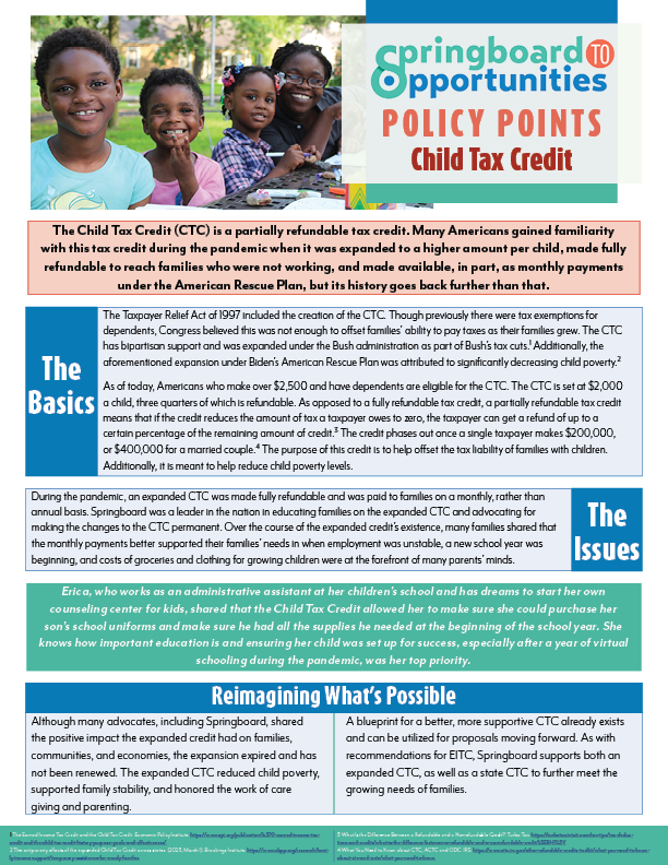 Policy Points - Child Tax Credit